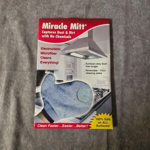 Miracle Mitt Electrostatic Microfiber Dusting Mitt Reversible & Washable